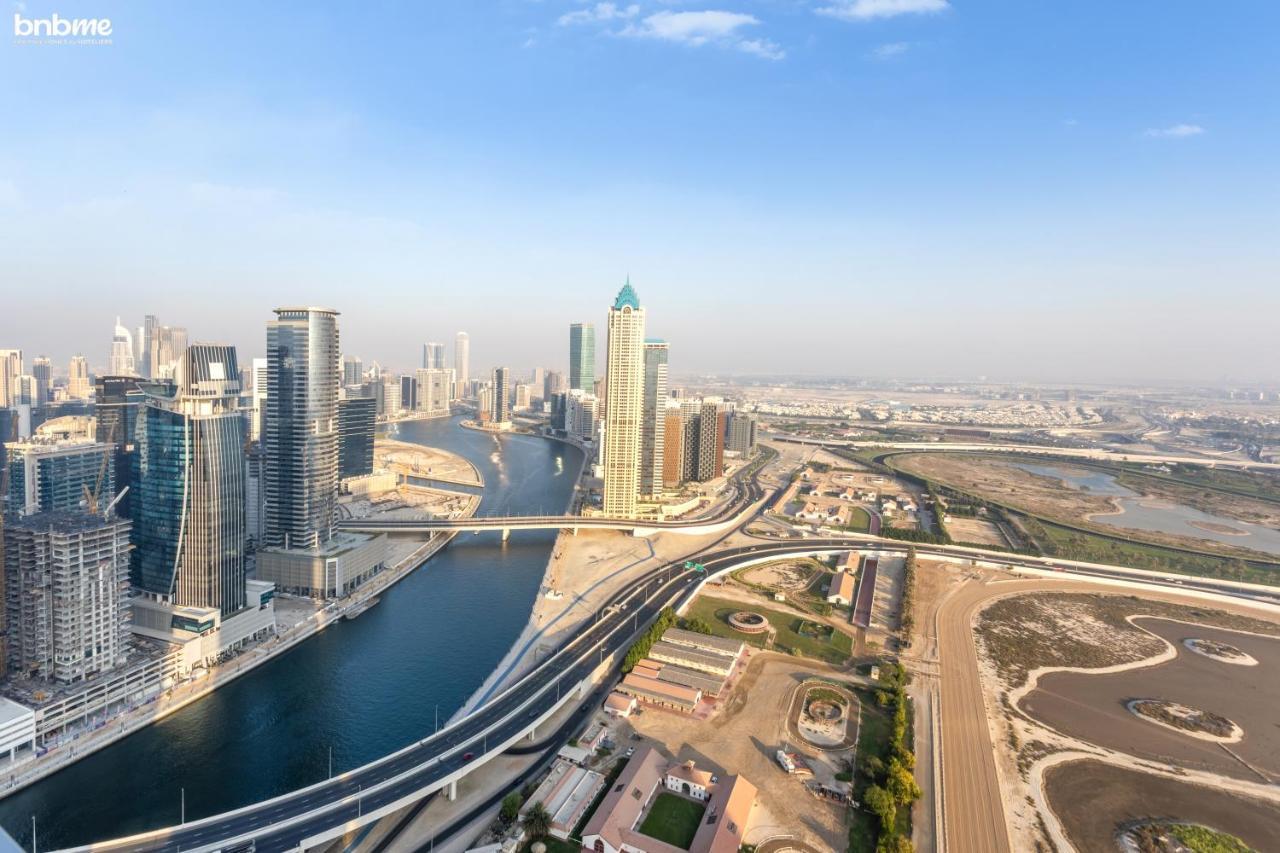 Bnbmehomes - Luxury 2B Apt - Al Habtoor - Amna Tower - 5044 Dubái Exterior foto